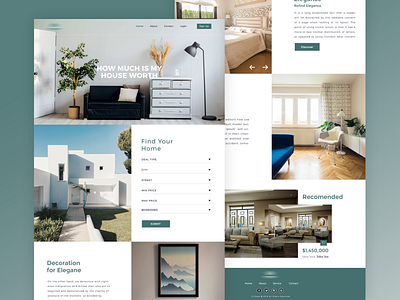 Real estate Website Design project