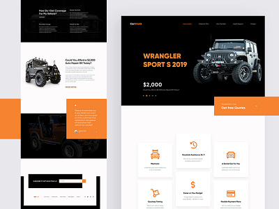 CarShield Landing Page Design