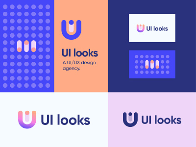 Project Ui looks - Identity System abstract app icon branding business logo clean corporate logo geometric design identity latter logo lettermark logo designer logo ideas logos minimal modern logo project startup symbol technology ui logo