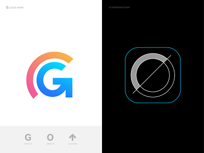 Go abstract abstract logo arrow branding colors design dynamic g logo go logo logo construction logo design process logo grid logo mark logomaker movement o logo simple logo typography up