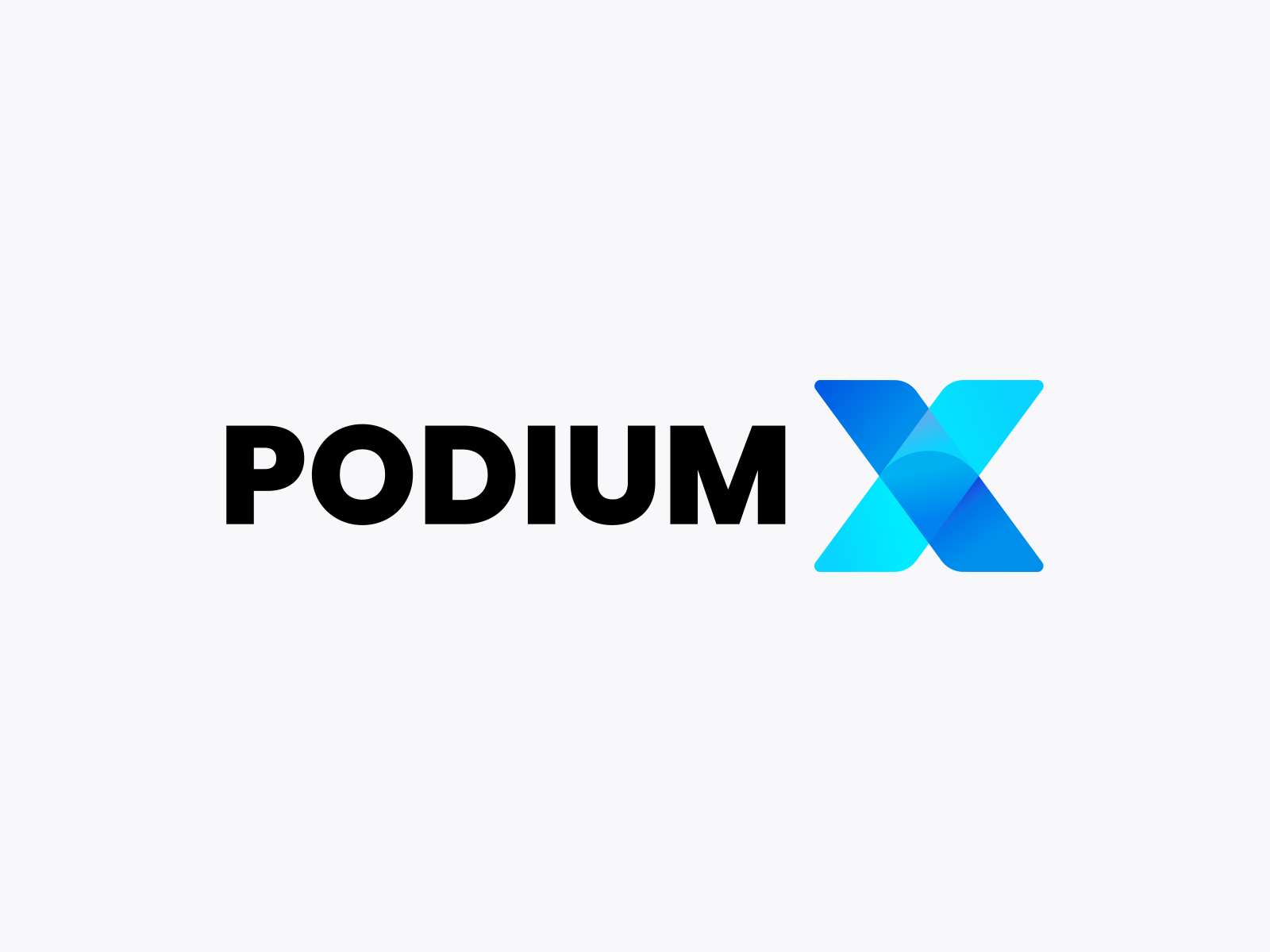 PODIUM X Logo Project - Modern Letter Logo agency branding brand guide brandoxe clean colorful cross icon illustration letter logo mark modern logo modern logo designer monogram sold startup team typography logo x x logo