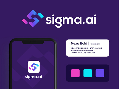 Sigma.ai-Brand Overview app brand brand and identity brand identity design brand identity designer brand overview brand vision branding branding agency branding studio colorful logo icon iconography latter logo logo design mark modern logo s logo tech startup branding trendy logo