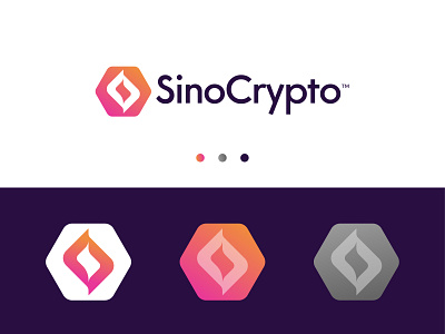 SinoCrypto - Logo Design abstract blockchain branding crypto cryptocurrency digital smart clever flat logo identity design logo logo design logo designer logos mark modern new york s symbol tech fintech technology typography vector