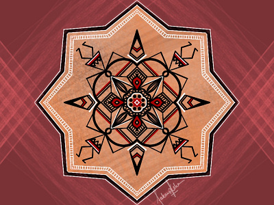 ✧ Fusion Warli ✧ colors ipadpro mandala meditation muddy procreate radial stick figure symmetry warli