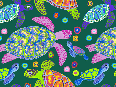 Sea turtle pattern