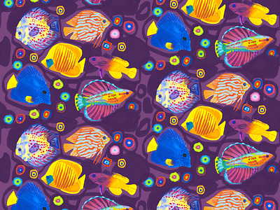 Tropical fish pattern