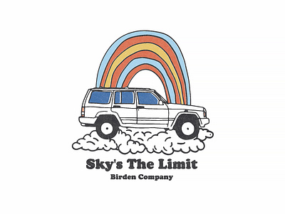 Sky is the limit for @birdenclothing apparel design graphic illustration