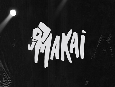 logotipo "MAKAI" band lettering logo logotype