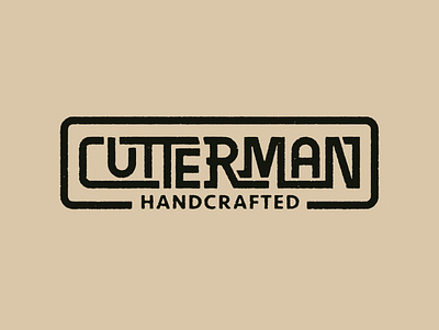lettering "CUTTERMAN" apparel design graphic design lettering