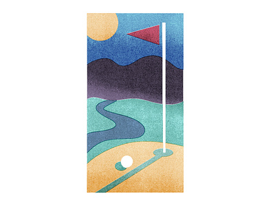 Golf club abstract art apparel graphics design graphic illustration