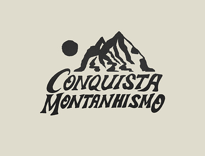 Conquista Montanhismo apparel graphics illustration lettering
