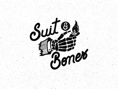 Suit & Bones band illustration lettering