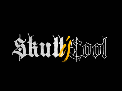 Skull is cool graphic design lettering lettering practice