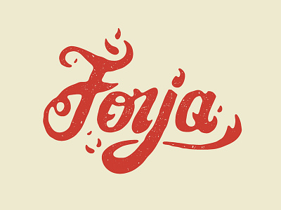 Forja graphic design lettering