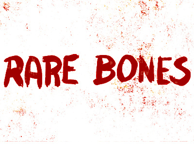 Blood and Bones blood bones brush heavy ink paint red thick type
