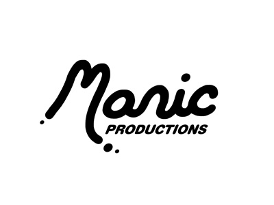 Manic chris done hand kid logo manic productions some type wojcicki