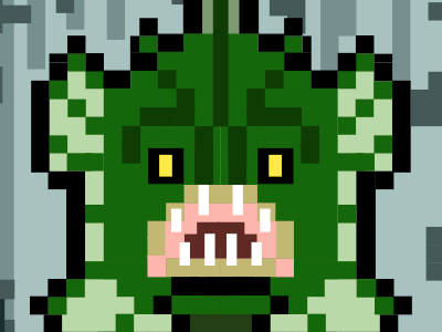 8-BIT Creature from the Black Lagoon bit chris creature halloween lagoon pixel somekidchris wojcicki