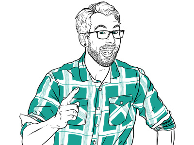 Self Portrait chris color design illustration kid nerd portrait self some somekidchris two wojcicki