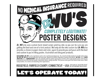 Dr. WU is totally legal! I swear! advertising chris doctor false kid newspaper poster some somekidchris vector wojcicki wu