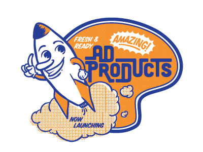 Fresh Ad Products 50s ads chris fresh illustration rockets somekidchris wojcicki