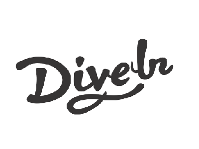 DiveIn divein identity lettering logo somekidchris type typography