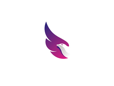 Flying Bird bird brand icon identity logo logomark logotype negative