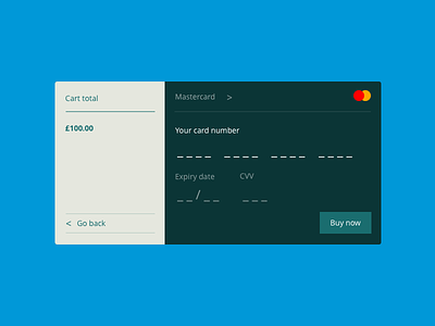 Daily UI 002 : Credit Card Checkout checkout credit card daily ui