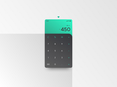 Calculator calculadora calculator daily ui dailyui gradient number numbers ui visual design
