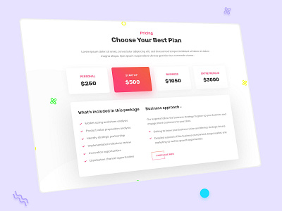 Pricing Table