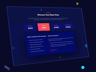 Pricing Table - Dark Version