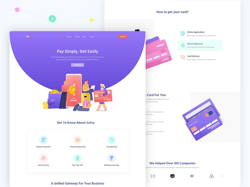 GoPay | Payment Gateway Website by Sah Newaj Sojib on Dribbble