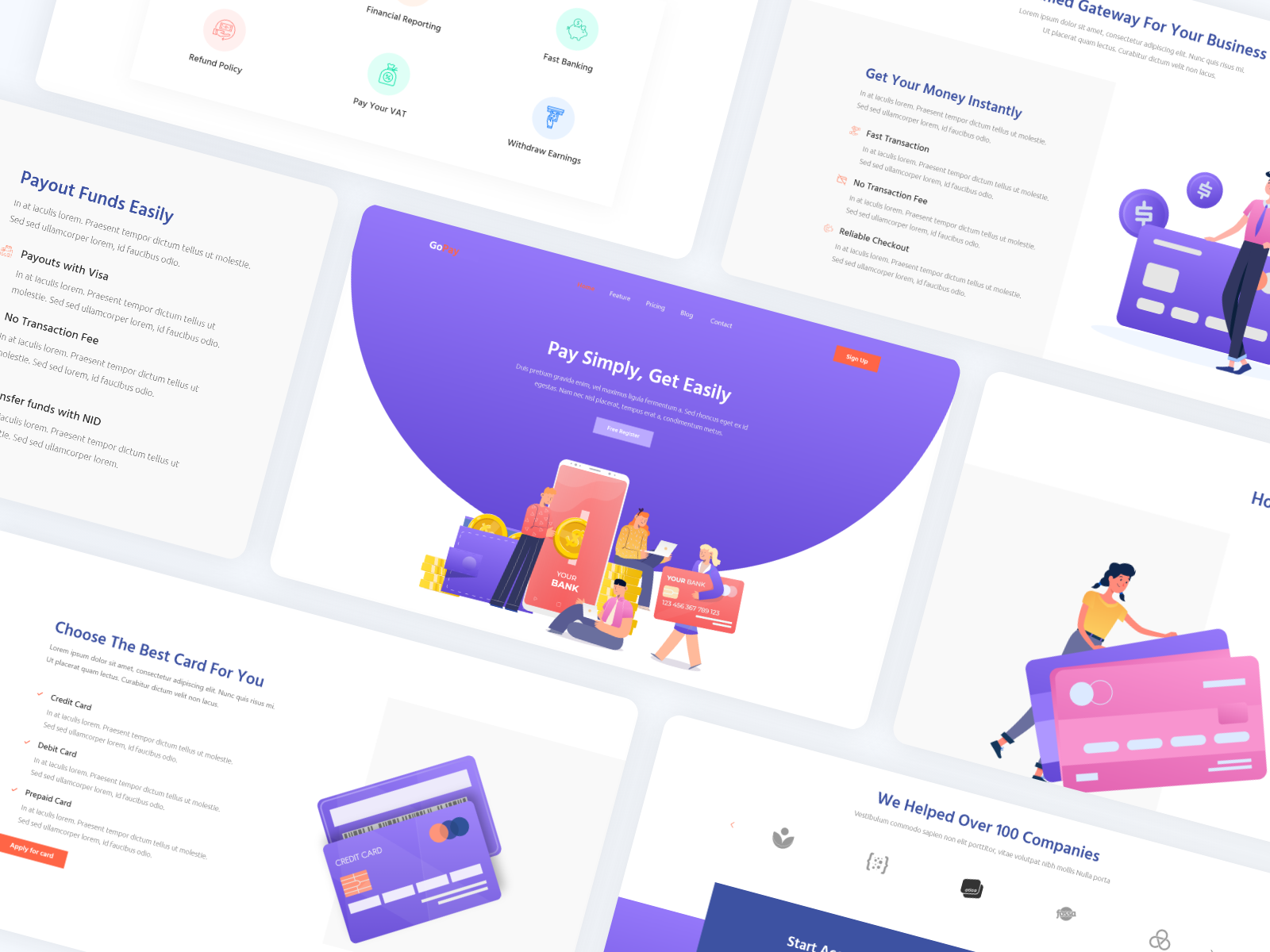 Payment Gateway Landing Page by Sah Newaj Sojib on Dribbble