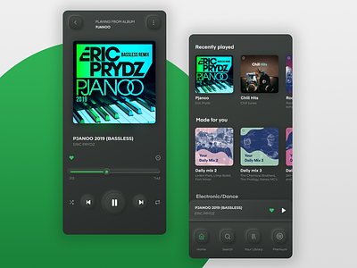 Spotify Redesign mobile app