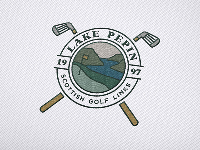 Lake Pepin Scottish Golf Links branding golf golf logo logo logo design