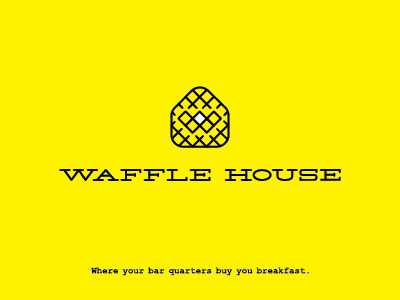 50 Day Logo Challenge... Day 8 challenge house identity illustrator logo logo challenge logo design waffle waffle house
