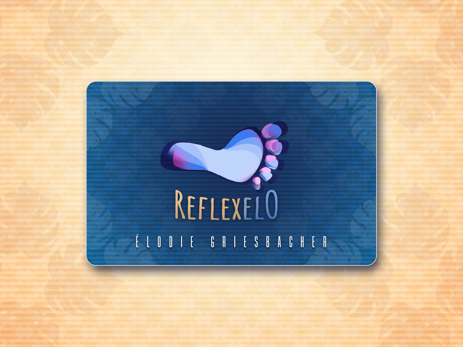 reflexology business card psd template free