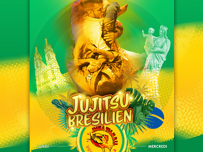 Jujitsu branding brasil jujitsu voiron color flyer graphic design logo poster