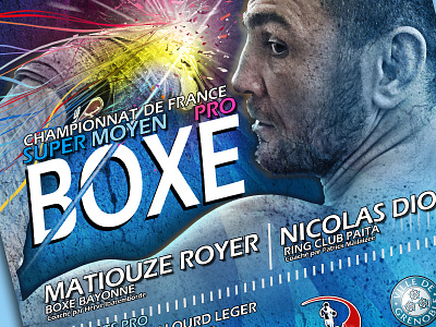 Boxe Poster boxe boxing champion fight france photography poster