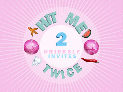 2 DRIBBBLE invitations dribbble giveaway invitation invitations invite invites