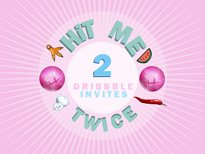 2 DRIBBBLE invitations