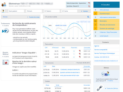 Medical Account UI app design experience flat interface minimal open typography ui user ux web