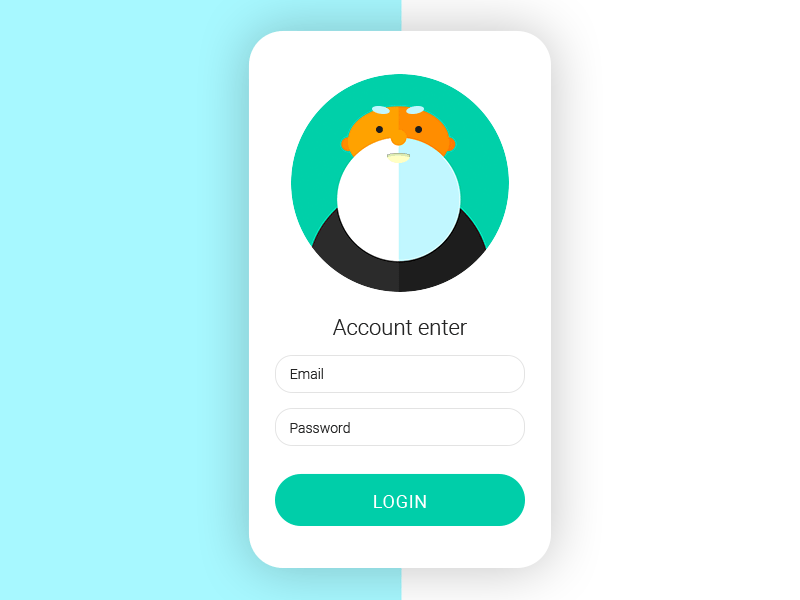 Account enter account app design login motion ui