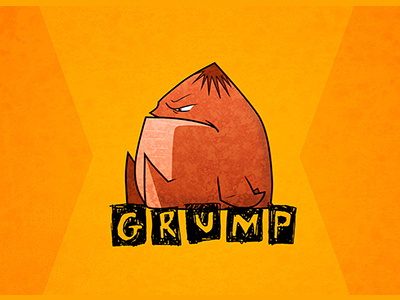 The Grump character concept illustration