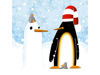 Snow Penguin by Mark O'Hanlon on Dribbble