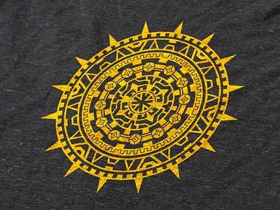 The Golden Circle aztec design gold icon inspiration shirt shirt design symbol