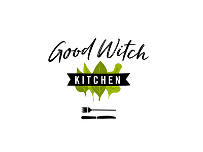 Good Witch Kitchen branding healthy eating healthy food illustration logo nutritionist recipes typography