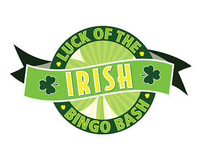 Luck of the Irish Bingo Bash badge bash bingo casino irish logo luck lucky print st patricks