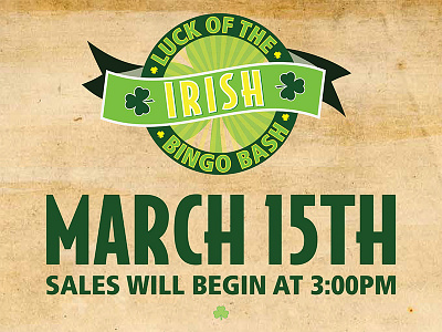 Luck Of The Irish Bingo Bash