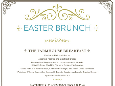 Easter Brunch Special Menu casino easter gotham menu print restaurant