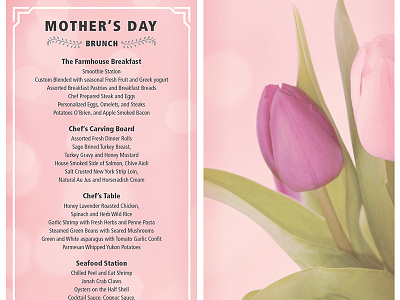 Mothers Day Brunch 2014 back brunch front menu morthers day print